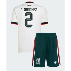 Mexiko Jorge Sanchez #2 Auswärtstrikot Kinder WM 2026 Fußball trikotsatz