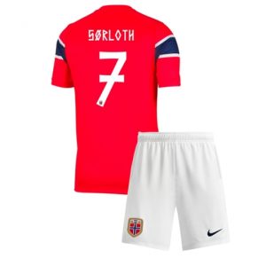 Norwegen Alexander Sorloth #7 Heimtrikot Kinder WM 2026 Fußball trikotsatz