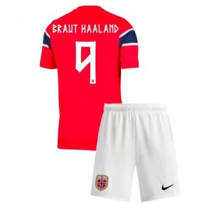 Norwegen Erling Haaland #9 Heimtrikot Kinder WM 2026 Fußball trikotsatz