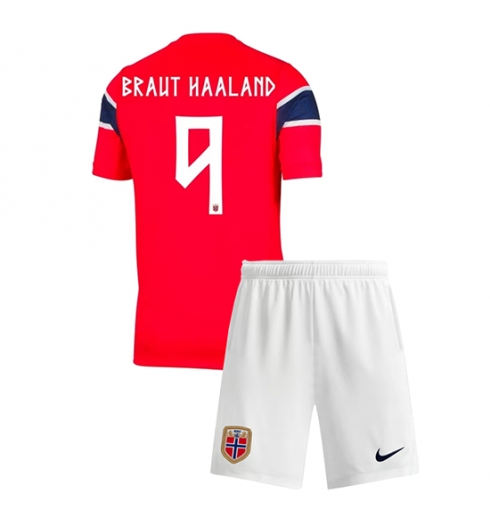 Norwegen Erling Haaland #9 Heimtrikot Kinder WM 2026 Fußball trikotsatz 2 Norwegen Erling Haaland #9 Heimtrikot Kinder WM 2026 Fußball trikotsatz 2