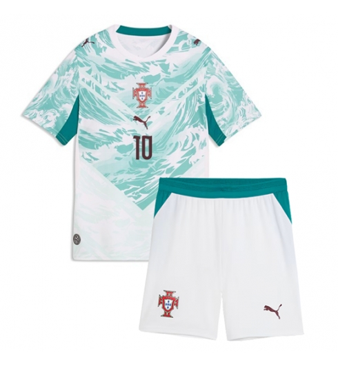 Portugal Bernardo Silva #10 Auswärtstrikot Kinder WM 2026 Fußball trikotsatz 3 Portugal Bernardo Silva #10 Auswärtstrikot Kinder WM 2026 Fußball trikotsatz 3
