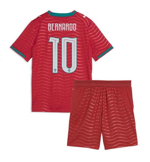 Portugal Bernardo Silva #10 Heimtrikot Kinder WM 2026 Fußball trikotsatz 2 Portugal Bernardo Silva #10 Heimtrikot Kinder WM 2026 Fußball trikotsatz 2
