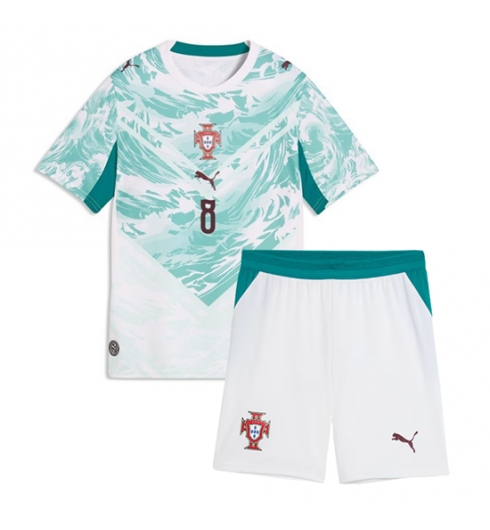 Portugal Bruno Fernandes #8 Auswärtstrikot Kinder WM 2026 Fußball trikotsatz 3 Portugal Bruno Fernandes #8 Auswärtstrikot Kinder WM 2026 Fußball trikotsatz 3