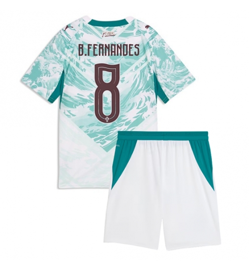 Portugal Bruno Fernandes #8 Auswärtstrikot Kinder WM 2026 Fußball trikotsatz 2 Portugal Bruno Fernandes #8 Auswärtstrikot Kinder WM 2026 Fußball trikotsatz 2