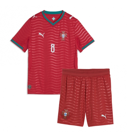 Portugal Bruno Fernandes #8 Heimtrikot Kinder WM 2026 Fußball trikotsatz 3 Portugal Bruno Fernandes #8 Heimtrikot Kinder WM 2026 Fußball trikotsatz 3