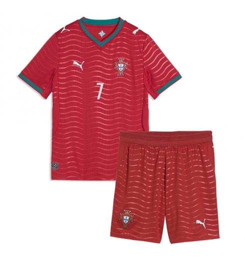 Portugal Cristiano Ronaldo #7 Heimtrikot Kinder WM 2026 Fußball trikotsatz 3 Portugal Cristiano Ronaldo #7 Heimtrikot Kinder WM 2026 Fußball trikotsatz 3