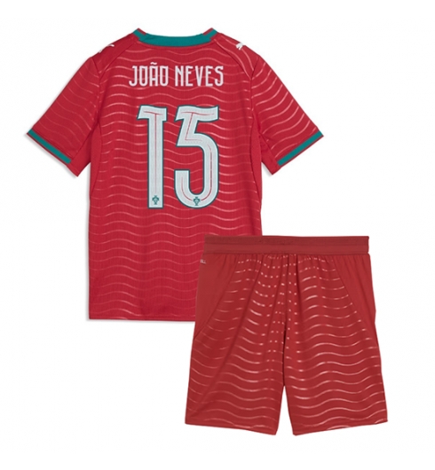 Portugal Joao Neves #15 Heimtrikot Kinder WM 2026 Fußball trikotsatz 2 Portugal Joao Neves #15 Heimtrikot Kinder WM 2026 Fußball trikotsatz 2
