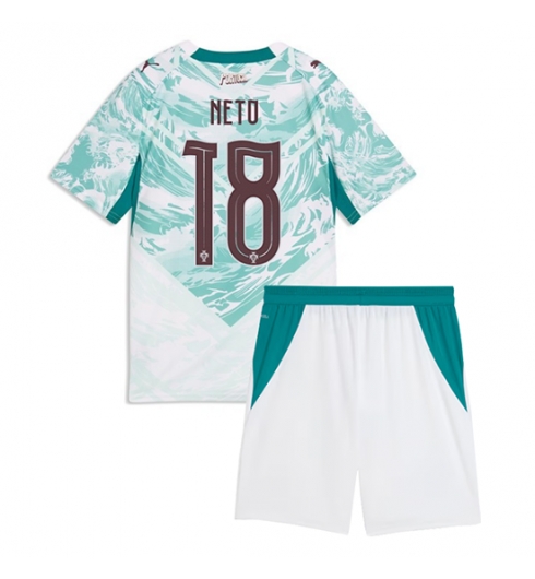 Portugal Pedro Neto #18 Auswärtstrikot Kinder WM 2026 Fußball trikotsatz 2 Portugal Pedro Neto #18 Auswärtstrikot Kinder WM 2026 Fußball trikotsatz 2