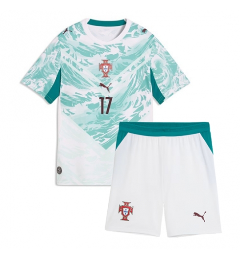 Portugal Rafael Leao #17 Auswärtstrikot Kinder WM 2026 Fußball trikotsatz 3 Portugal Rafael Leao #17 Auswärtstrikot Kinder WM 2026 Fußball trikotsatz 3