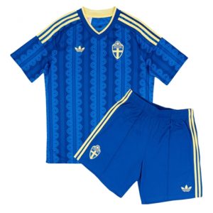 Schweden Auswärtstrikot Kinder WM 2026 Fußball trikotsatz