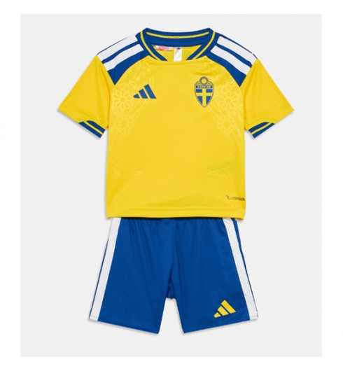Schweden Heimtrikot Kinder WM 2026 Fußball trikotsatz 2 Schweden Heimtrikot Kinder WM 2026 Fußball trikotsatz 2