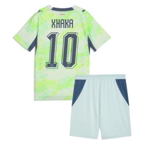 Schweiz Granit Xhaka #10 Auswärtstrikot Kinder WM 2026 Fußball trikotsatz