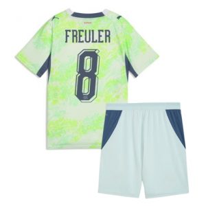 Schweiz Remo Freuler #8 Auswärtstrikot Kinder WM 2026 Fußball trikotsatz