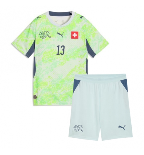 Schweiz Ricardo Rodriguez #13 Auswärtstrikot Kinder WM 2026 Fußball trikotsatz 3 Schweiz Ricardo Rodriguez #13 Auswärtstrikot Kinder WM 2026 Fußball trikotsatz 3