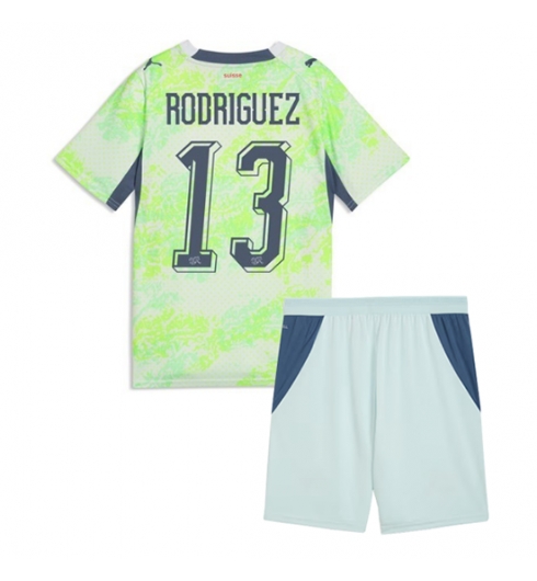 Schweiz Ricardo Rodriguez #13 Auswärtstrikot Kinder WM 2026 Fußball trikotsatz 2 Schweiz Ricardo Rodriguez #13 Auswärtstrikot Kinder WM 2026 Fußball trikotsatz 2