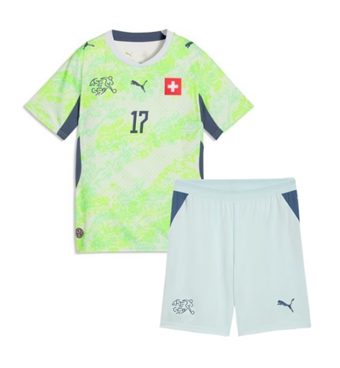 Schweiz Ruben Vargas #17 Auswärtstrikot Kinder WM 2026 Fußball trikotsatz 3 Schweiz Ruben Vargas #17 Auswärtstrikot Kinder WM 2026 Fußball trikotsatz 3