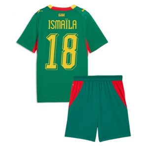 Senegal Ismaila Sarr #18 Auswärtstrikot Kinder WM 2026 Fußball trikotsatz