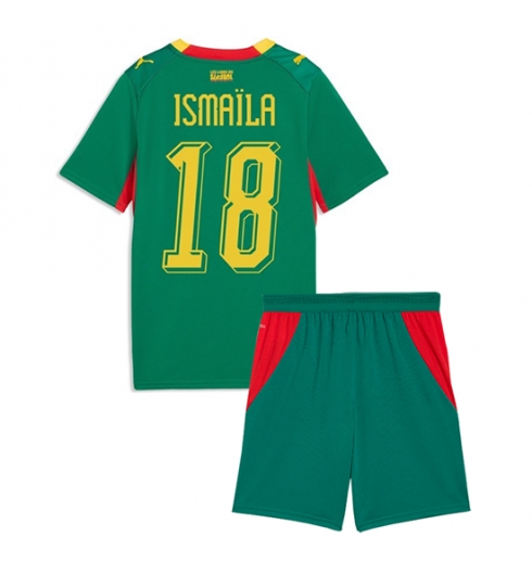 Senegal Ismaila Sarr #18 Auswärtstrikot Kinder WM 2026 Fußball trikotsatz 2 Senegal Ismaila Sarr #18 Auswärtstrikot Kinder WM 2026 Fußball trikotsatz 2