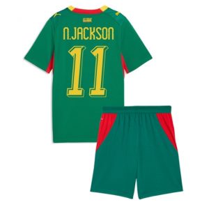 Senegal Nicolas Jackson #11 Auswärtstrikot Kinder WM 2026 Fußball trikotsatz