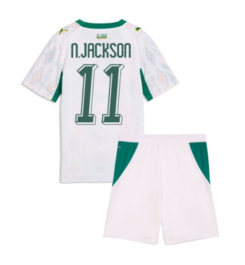 Senegal Nicolas Jackson #11 Heimtrikot Kinder WM 2026 Fußball trikotsatz 2 Senegal Nicolas Jackson #11 Heimtrikot Kinder WM 2026 Fußball trikotsatz 2