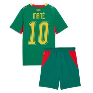 Senegal Sadio Mane #10 Auswärtstrikot Kinder WM 2026 Fußball trikotsatz