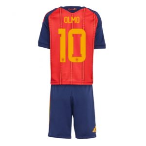 Spanien Dani Olmo #10 Heimtrikot Kinder WM 2026 Fußball trikotsatz