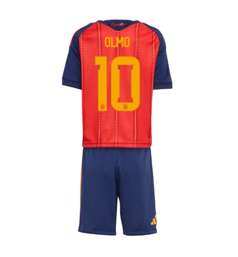 Spanien Dani Olmo #10 Heimtrikot Kinder WM 2026 Fußball trikotsatz 2 Spanien Dani Olmo #10 Heimtrikot Kinder WM 2026 Fußball trikotsatz 2