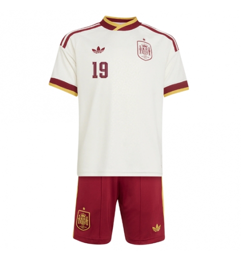 Spanien Lamine Yamal #19 Auswärtstrikot Kinder WM 2026 Fußball trikotsatz 3 Spanien Lamine Yamal #19 Auswärtstrikot Kinder WM 2026 Fußball trikotsatz 3