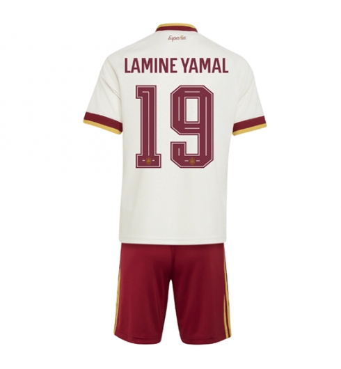 Spanien Lamine Yamal #19 Auswärtstrikot Kinder WM 2026 Fußball trikotsatz 2 Spanien Lamine Yamal #19 Auswärtstrikot Kinder WM 2026 Fußball trikotsatz 2
