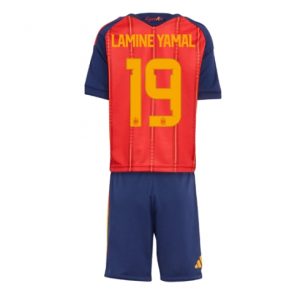 Spanien Lamine Yamal #19 Heimtrikot Kinder WM 2026 Fußball trikotsatz
