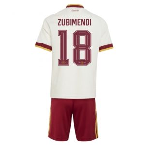 Spanien Martin Zubimendi #18 Auswärtstrikot Kinder WM 2026 Fußball trikotsatz