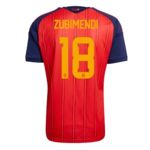 Spanien Martin Zubimendi #18 Heimtrikot WM 2026 Fußballtrikots