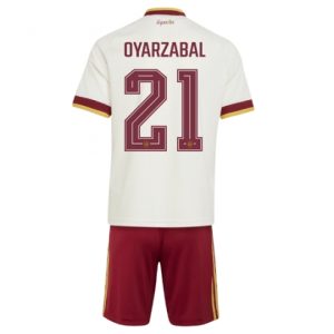 Spanien Mikel Oyarzabal #21 Auswärtstrikot Kinder WM 2026 Fußball trikotsatz
