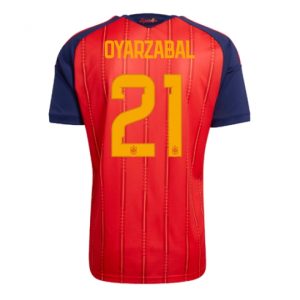 Spanien Mikel Oyarzabal #21 Heimtrikot WM 2026 Fußballtrikots