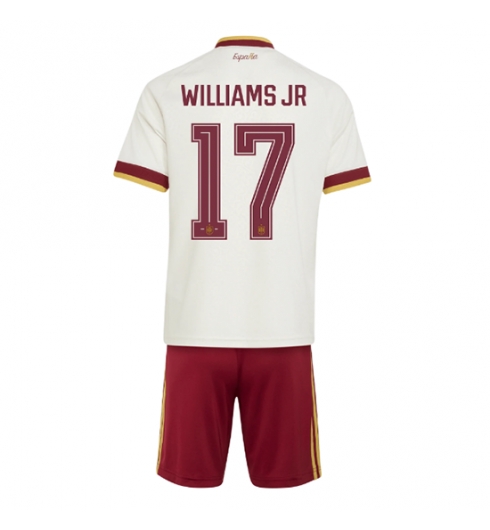 Spanien Nico Williams #17 Auswärtstrikot Kinder WM 2026 Fußball trikotsatz 2 Spanien Nico Williams #17 Auswärtstrikot Kinder WM 2026 Fußball trikotsatz 2