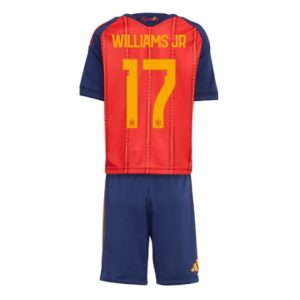 Spanien Nico Williams #17 Heimtrikot Kinder WM 2026 Fußball trikotsatz