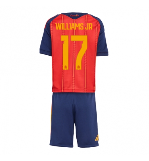 Spanien Nico Williams #17 Heimtrikot Kinder WM 2026 Fußball trikotsatz 2 Spanien Nico Williams #17 Heimtrikot Kinder WM 2026 Fußball trikotsatz 2