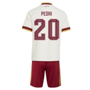 Spanien Pedri Gonzalez #20 Auswärtstrikot Kinder WM 2026 Fußball trikotsatz