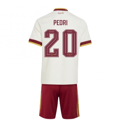 Spanien Pedri Gonzalez #20 Auswärtstrikot Kinder WM 2026 Fußball trikotsatz 2 Spanien Pedri Gonzalez #20 Auswärtstrikot Kinder WM 2026 Fußball trikotsatz 2