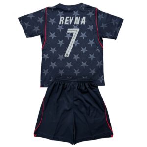 Vereinigte Staaten Giovanni Reyna #7 Auswärtstrikot Kinder WM 2026 Fußball Trikot Outlet 2