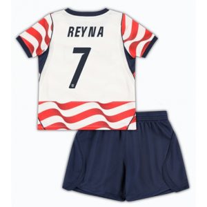 Vereinigte Staaten Giovanni Reyna #7 Heimtrikot Kinder WM 2026 Fußball Trikot Outlet