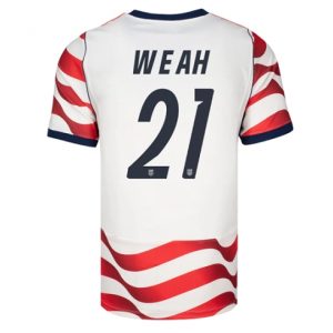 Vereinigte Staaten Timothy Weah #21 Heimtrikot WM 2026 Fußballtrikots