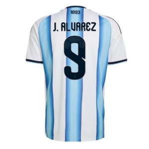 Argentinien Julian Alvarez #9 Heimtrikot WM 2026 Fußballtrikots