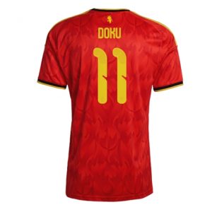 Belgien Jeremy Doku #11 Heimtrikot WM 2026 Fußballtrikots