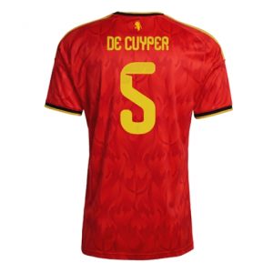 Belgien Maxim De Cuyper #5 Heimtrikot WM 2026 Fußballtrikots