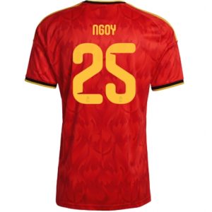 Belgien Nathan Ngoy #25 Heimtrikot WM 2026 Fußballtrikots