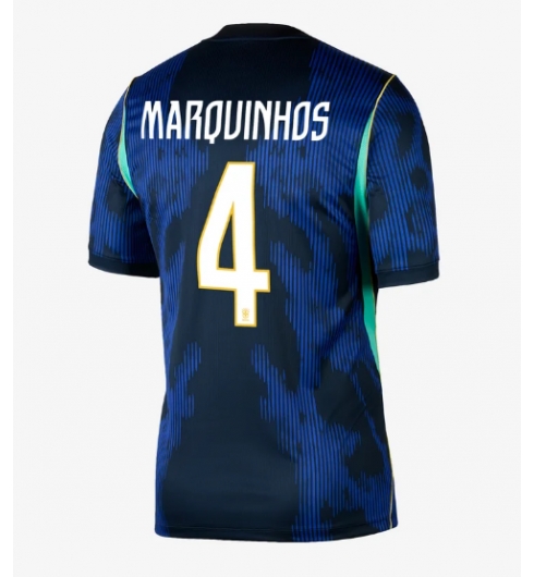 Brasilien Marquinhos #4 Auswärtstrikot WM 2026 Fußballtrikots 2 Brasilien Marquinhos #4 Auswärtstrikot WM 2026 Fußballtrikots 2