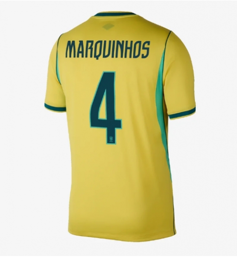 Brasilien Marquinhos #4 Heimtrikot WM 2026 Fußballtrikots 2 Brasilien Marquinhos #4 Heimtrikot WM 2026 Fußballtrikots 2