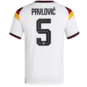 Deutschland Aleksandar Pavlovic #5 Heimtrikot WM 2026 Fußballtrikots