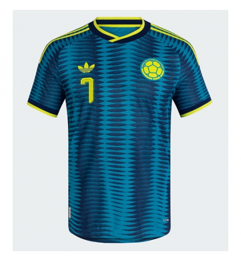 Kolumbien Luis Diaz #7 Auswärtstrikot WM 2026 Fußballtrikots 3 Kolumbien Luis Diaz #7 Auswärtstrikot WM 2026 Fußballtrikots 3